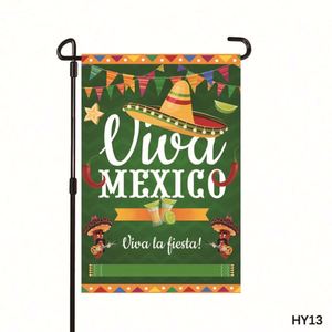 Custom Designed Festival Celebration Theme Waterproof Anti-Wrinkle Polyester <b>Garden</b> <b>Flag</b> Fiberglass Flagpole Mounting for - Product Image 2