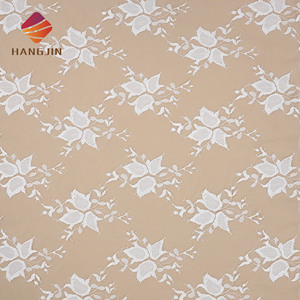 Tela <span class=keywords><strong>de</strong></span> <span class=keywords><strong>Encaje</strong></span> Francés Blanco con Patrón Floral, Malla Suave Bordada en Color Marfil, <span class=keywords><strong>Encaje</strong></span> Chantilly para Vestidos <span class=keywords><strong>de</strong></span> Novia - Product Image 4