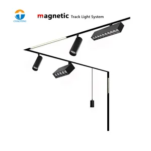 Originele Ontwerp Rechthoek Commerciële Led Magnetische Zuigkracht Attractie Led Grill 8W 16W Cob Rail 120 Graden Spoor Licht