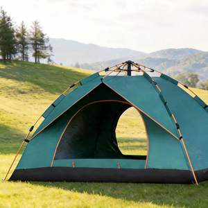 Carpa de Camping para 3-4 Personas, Tipo Recta, para Playa y Exteriores, para las Cuatro Estaciones, Totalmente Automática, Resistente al Agua, Plegable y Portátil - Product Image 2