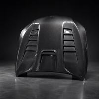 Nouveau capot moteur ventilé vertical en fibre de carbone pour Mitsubishi Lancer EX 2007-2017 à fixation par boulons