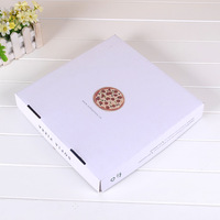 Boîte à pizza en papier enduit jetable, impression couleur personnalisée, emballage écologique, emballage alimentaire et de boissons, boîte à pizza