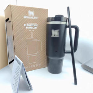 STAN*New 40oz Modern Stainless Steel Vacuum Insulated Travel <strong>Mug</strong> Straw Hot Drinks 6-12hr Outdoor Portable Business Gift Car Cup - Product Image 5