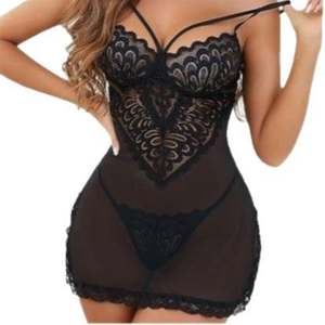 Camisón Sfy4108 para Mujer, Lencería Sexy, Vestido de Dormir, Encaje Transparente, Uniforme Sensual, Divertido y Sin Tirantes - Product Image 3