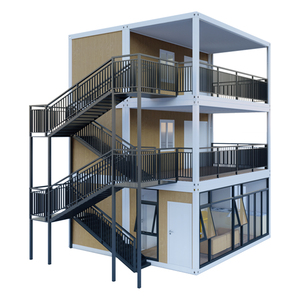 Tùy Chỉnh 20ft & 40ft Thép <span class=keywords><strong>Modular</strong></span> Nhà Với Ba Tầng Cầu Thang 5 Phòng Ngủ 2 Phòng Ngủ Văn Phòng Cho Khách Sạn Biệt Thự Hoặc Căn Hộ - Product Image 5