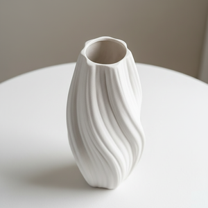 Vente en Gros Vases à Fleurs en Céramique Bisque Nordique, Lot de Quatre, Décoration Maison Design Minimaliste Moderne pour Mariage et Salon - Product Image 6