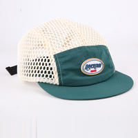 Cappello a 5 Pannelli con Logo Personalizzato, Traspirante per Outdoor, Trail Running, Campeggio, Asciugatura Rapida, con Patch in Gomma