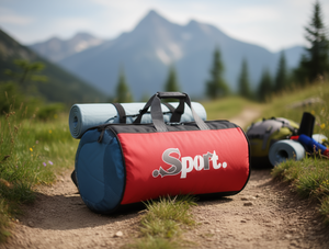 Borsa Sportiva da Viaggio Cilindrica Grande 3655L in Tessuto Oxford con Chiusura a Cerniera Unisex per Uso Esterno - Product Image 2