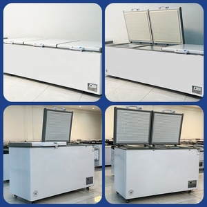 Congelador horizontal de tres puertas dobles para supermercado, Cocina, <span class=keywords><strong>Restaurante</strong></span>, uso, refrigerador, función de visualización, congelador de pecho - Product Image 2