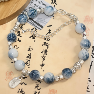 Bracciali a Polsino in Acciaio Inossidabile con Cristalli alla Moda per Donne, Vendita all'Ingrosso di Gioielli con Perle - Product Image 1