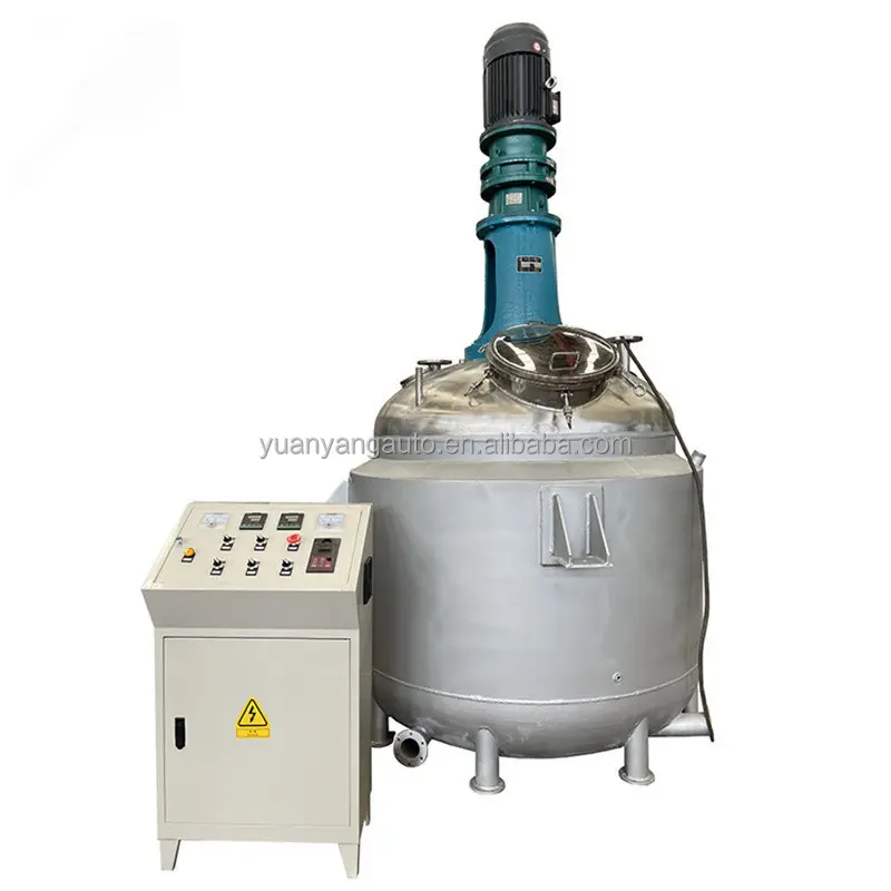 Tanque reator químico, alta qualidade 1000l aço inoxidável reator de agitação química jaqueta contínua reação de aquecimento elétrico vessel