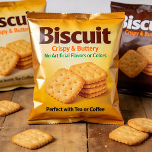 Emballages personnalisés en plastique laminé thermoscellable de qualité alimentaire pour bonbons, barres <span class=keywords><strong>chocolat</strong></span>ées, nougats, biscuits, emballages de biscuits - Product Image 3