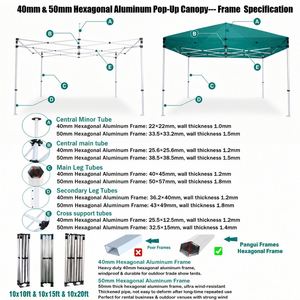Tente <span class=keywords><strong>Barnum</strong></span> Publicitaire Robuste et Personnalisable 3x3m avec Logo, Gazebo Pliant en Aluminium 3x6m - Product Image 4