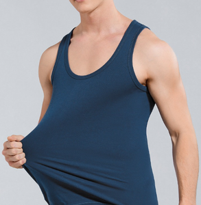 تخفيضات هائلة للرجال القطن فانيشيرت سترة رياضية لبناء الجسم تدريب اللياقة البدنية بلا أكمام تانك الأعلى خيط قميص - Product Image 6