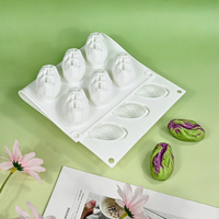 AK 15-fach Pistazien-Silikonform 3D Walnussform Eiscreme Schokoladenmousse Kuchenbackform Hitzebeständige Kerzenform