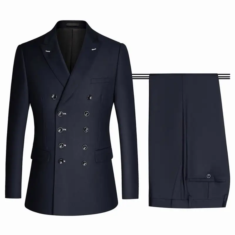 Wholesale Custom Made Black, Best Brands Wedding Men's Suits 2 Pieces/