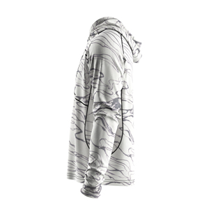 T-shirts de pêche personnalisés à capuche pour hommes avec poche zippée sur la poitrine droite, légers, respirants, pour sports de plein air, protection solaire UPF50+ - Product Image 5