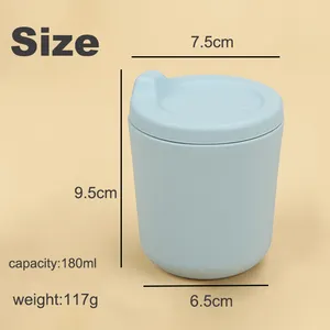 Nuovi arrivi cibo in Silicone per bambini tazze Sippy per bambini bambini che bevono acqua tazza per allenamento Sippy Cup