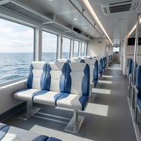 Sièges de bateau durables Allshine Marine, sièges pliants multi-personnes avec structure en aluminium et accessoires inclus