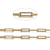 Bracelets chaînes croisées en cuivre, 2-5 mètres, en vrac, pour la fabrication de bijoux