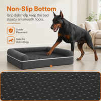 Lit pour animaux de compagnie de luxe écologique double face orthopédique toutes saisons, lit canapé pour chien et chat, design moderne, doux et confortable
