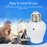 Support de lampe intelligent Prise d'ampoule Wifi Télécommande sans fil Support de lampe à vis avec interrupteur Prise murale