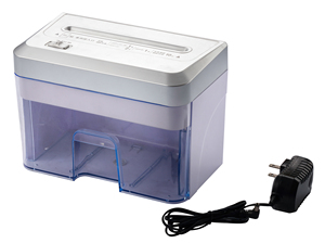 Déchiqueteuse de documents électrique de bureau au design élégant, format A4/A5, micro-coupe, bac de 2,4 L, capacité de 2 feuilles, goulotte de 220 mm - Product Image 6