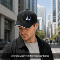Gorra de Béisbol de 6 Paneles con Bordado Personalizado, Impresión Puff, Estilo Urbano de Lujo, Gorra de Papá con Graffiti, Sarga de Algodón, Unisex, OEM, ODM