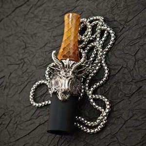 Embout de chicha personnalisé en métal en forme de tête d'animal 3D, accessoires pour chicha - Product Image 1