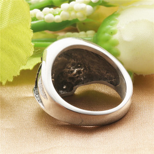 <b>Skull</b> <b>Ring</b> Stainless Steel Unisex Punk Style Freemason Eye Design Gift Jewelry - Product Image 3