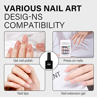 TOMICCA Vernis Gel UV Professionnel 15ML Écologique Base Coat Peel-Off pour Ongles à Presser Gel Polish Pointe d'Ongle Idéal pour Débutants