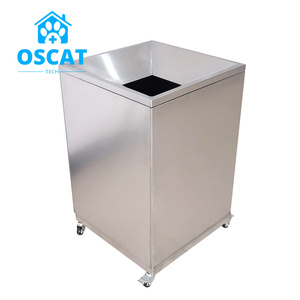 Contenedor de Residuos Veterinarios OSCAT ET-41, Acero Inoxidable 304 de Primera Calidad, Contenedor de Residuos Médicos Duradero, Instrumento Veterinario para Clínicas Veterinarias - Product Image 3