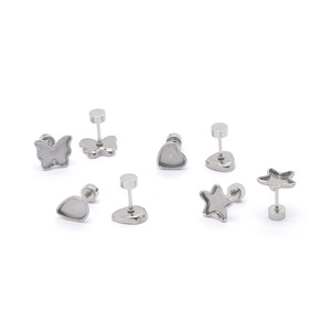 Stainless Steel Mixed Shape <b>Earring</b> Studs For <b>Earring</b> Making 3mm <b>Post</b> Spring 2026 - Product Image 1