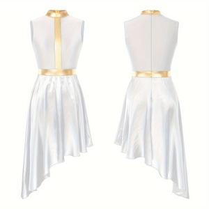Abito da ballo <span class=keywords><strong>di</strong></span> lode per donna Color Block senza maniche tunica asimmetrica orlo adorare <span class=keywords><strong>Costume</strong></span> da ballo lirico - Product Image 4