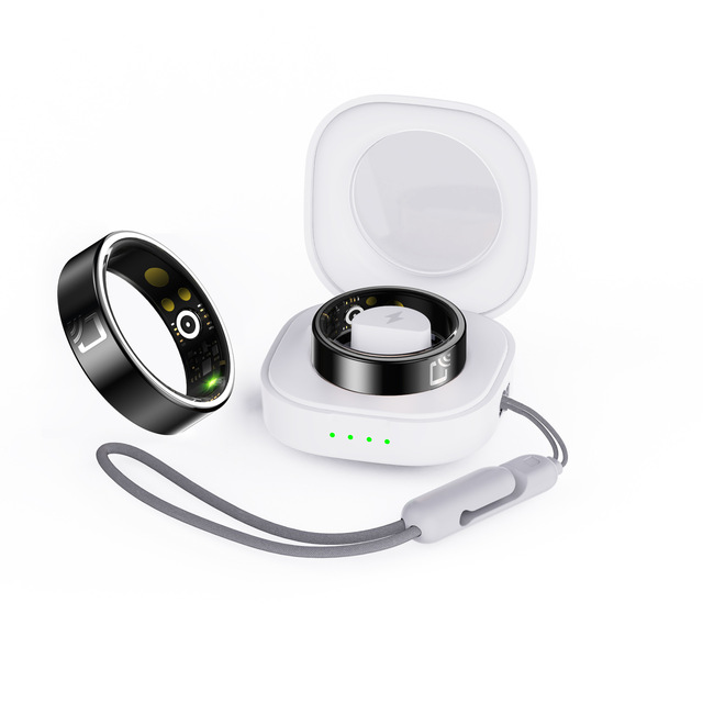 Wholesale 2.3mm Ultra-thin Zirconia Ceramic NFC Smart Ring IP68 Waterproof HRV Heart Rate OEM ODM Sleep Monitor App Control