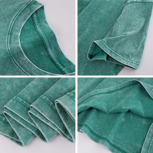 เสื้อยืดโอเวอร์ไซส์แบบกำหนดเองผ้าคอตตอนฟอกสีแบบวินเทจดีไซน์แบบ grapic - Product Image 5