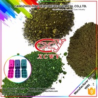 Fluorescence forte 500 % standard industriel, poudre vert foncé brillante, Rhodmaine B Extra Violet 10