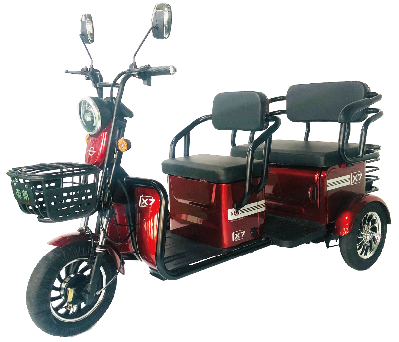 Cheap Elderly Three Wheel Bike Electric Tricycles Scooter Electric Tricycles for Adults (48/60V 500W) electric motorcycle car