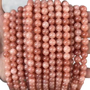 Perles rondes en pierre de soleil pour la création de bijoux faits main - Accessoires de bijouterie en pierre naturelle - Nouveautés - Vente directe d'usine Yiwu - Product Image 5