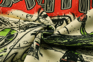 Hoodie Kasual Berkualitas Tinggi Bahan Katun 100% Berat, Model Retro Longgar dengan Cetakan Grafiti Vintage Warna Brick yang Trendi - Product Image 6