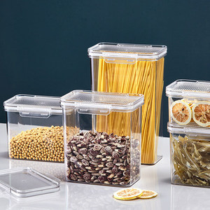Divided Cereal Dry Goods Pantry Organization Food Safe Stackable Fridge Storage Airtight Clear Food Storage Containers With Lids