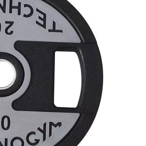 Plaques de poids en fonte en gros avec revêtement PU et trou de 50 mm, conception à prise facile pour le fitness à domicile - Product Image 2