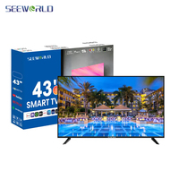 Usine de télévision SEEWORLD Vente en gros Écran plat Full HD LED TV 24 32 43 50 55 65 75 85 pouces 4K Smart TV Android Google WiFi