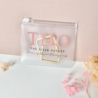 Sacs de rangement miniatures en PVC avec logo personnalisé, organiseur de voyage, sac à bijoux transparent, sac de shopping, petit sac cadeau imprimé avec logo, pochette à bijoux