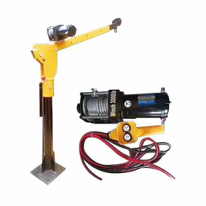 Grue hydraulique rotatoire miniature de camion de grue de petit prix pour le chargeur - Product Image 1