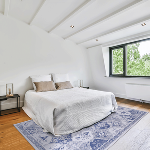 Alfombra Elegionlee Azul 5x8 de Pelo Corto, Antideslizante, Lavable, Rectangular, con Patrón Clásico para Sala de Estar - Product Image 5