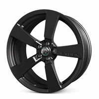 Nuevas Llantas Deportivas de Carreras de 5 Radios de Aleación de Aluminio Forjado Pulido Cromado, Color Negro Manchado, de 18-23 Pulgadas
