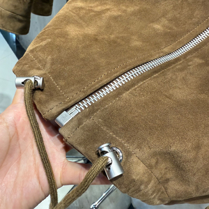 Vestes en daim <span class=keywords><strong>aviateur</strong></span> surdimensionnées pour femmes manteau en cuir de mouton véritable vestes en daim pour femmes - Product Image 3