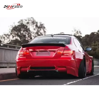 Kit carrosserie large en fibre de verre Série 3 M3, pour pare-chocs avant, aileron arrière et ailes de BMW E92 E93