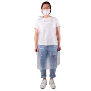 Disposable plastic apron for household HDPE apron medical for hospital pe aprons for adult for kitchen use